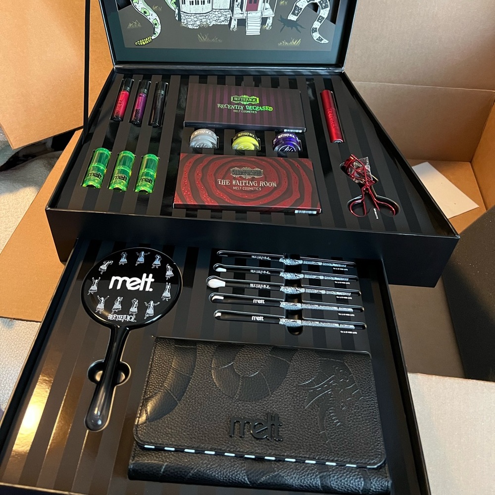 Beetlejuice Melt Cosmetics collection and PR box